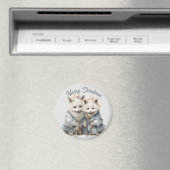 愛らしいアルティックキツネホリデーマグネット マグネット (インサイチュ (食洗機))