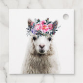 愛らしいアルパカ フェイバータグ (裏面)