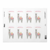 愛らしいアルパパーソナライズされたカキッズ蔵書票 ラベル (フルシート)