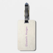 愛らしいアロハハワイアンパイナップルパーソナライズされた- ラゲッジタグ (裏面縦)