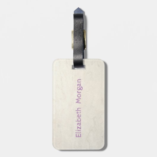 愛らしいアロハハワイアンパイナップルパーソナライズされた- ラゲッジタグ (裏面縦)