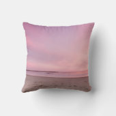 愛らしいアロハハワイアンパイナップルビーチ夕日 クッション (裏面)