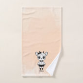 愛らしいアンテロープガール – かわいいドードルデザイン バスタオルセット (ハンドタオル)