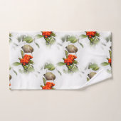 愛らしいアンナのハミングバードオンベリーブッシュ バスタオルセット (ハンドタオル)