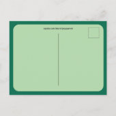 愛らしいイエローアクリングイースタースイートウォーターカラー シーズンポストカード (裏面)