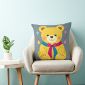 愛らしいイエローテディベア クッション (椅子)