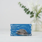 愛らしいイルカ 名刺 (スタンド正面)