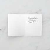 愛らしいイースターのウサギカード シーズンカード (内部)