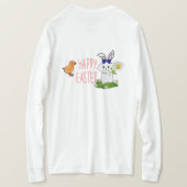 愛らしいイースターアヒル Tシャツ (デザイン裏面)