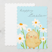 愛らしいイースターカード シーズンカード (正面/裏面)