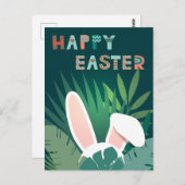 愛らしいイースターカード ポストカード (正面/裏面)