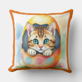 愛らしいイースターキッカラフルテン クッション (正面)