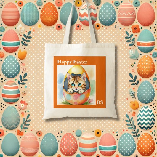愛らしいイースターキッカラフルテン トートバッグ