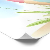 愛らしいイースターキッカラフルテン ポスター (角)