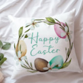 愛らしいイースタータウペピンクエッグスエレガントウォーター色 クッション