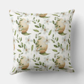 愛らしいイースタータウペピンクエッグスエレガントウォーター色 クッション (裏面)