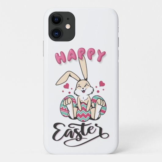 愛らしいイースターバニーからのハッピーイースター Case-Mate iPhoneケース (裏面)