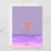 愛らしいイースターバニーと雛 シーズンカード (裏面)