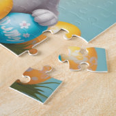 愛らしいイースターバニーキッズパーソナライズされた ジグソーパズル (側面)