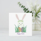 愛らしいイースターバニー&エッグス カード (スタンド正面)