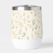 愛らしいイースターパターンワインタンブラー (正面)