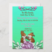 🐰愛らしいイースターブランチ&エッグ狩り 招待状 (正面)