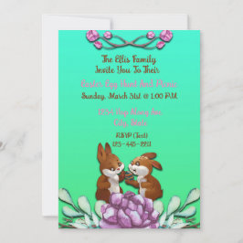 🐰愛らしいイースターブランチ&エッグ狩り 招待状