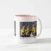 愛らしいイースターヴィンテージはがき ツートーンマグカップ (正面右)