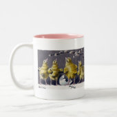 愛らしいイースターヴィンテージはがき ツートーンマグカップ (左)