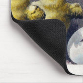 愛らしいイースターヴィンテージはがき マウスパッド (コーナー)