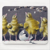 愛らしいイースターヴィンテージはがき マウスパッド (正面)