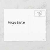 愛らしいイースター ヴィンテージ チキン シーズンポストカード (裏面)