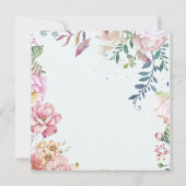 愛らしいイースター 招待状 (裏面)