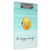 愛らしいウィンキング絵文字顔 – 常に幸せになる クリップボード (右)