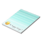 愛らしいウィンキング絵文字顔 – 常に幸せになる ノートパッド (回転)