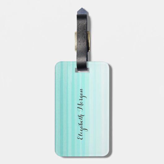 愛らしいウィンキング絵文字顔 – 常に幸せになる ラゲッジタグ (裏面縦)