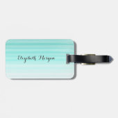 愛らしいウィンキング絵文字顔 – 常に幸せになる ラゲッジタグ (裏面横)