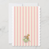 愛らしいウェルカムピンク招待状 招待状 (裏面)