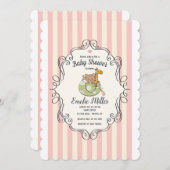 愛らしいウェルカムピンク招待状 招待状 (正面/裏面)