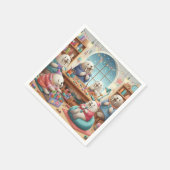 愛らしいウォレス誕生日ナプキンス スタンダードカクテルナプキン (角)