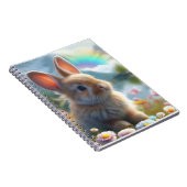 愛らしいウサギが魔法の湖にいる ノートブック (右側)