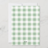 愛らしいウサギのウサギがリースのクリスマス シーズンカード (裏面)