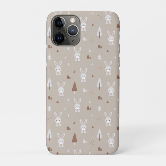愛らしいウサギのキッズパターン Case-Mate iPhoneケース (裏)