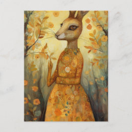 愛らしいウサギの民話 ポストカード