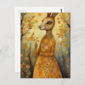 愛らしいウサギの民話 ポストカード (正面/裏面)