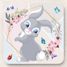 愛らしいウサギの花蝶をテーマ
