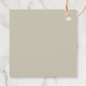 愛らしいウサギの赤ちゃんのシャワー感謝祭 フェイバータグ (裏面)