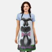 愛らしいウサギ エプロン (着用した状態)