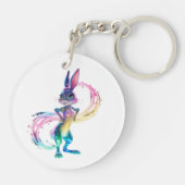 愛らしいウサギ キーホルダー (裏面)