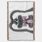 愛らしいウサギ スローブランケット (正面縦)